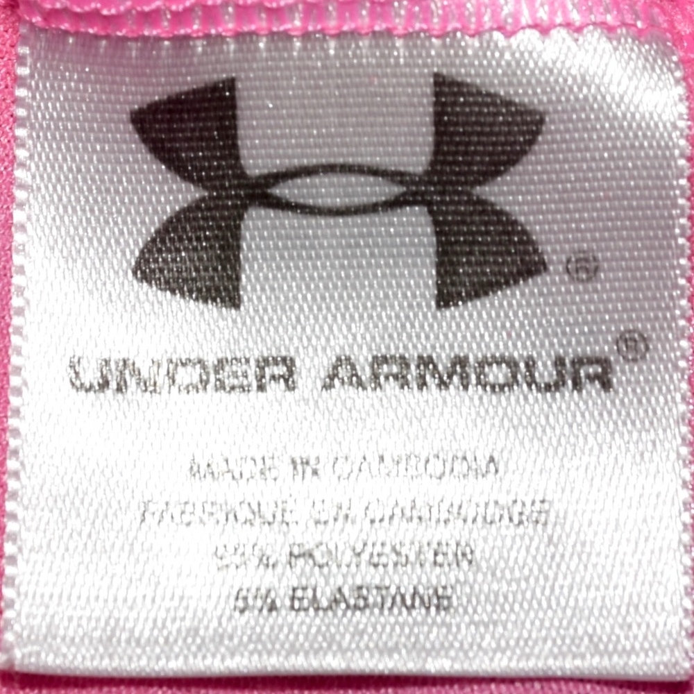 Under Armour Short Sleeve Pink V-Neck T-Shirt - Medium - Picture 7 of 7
